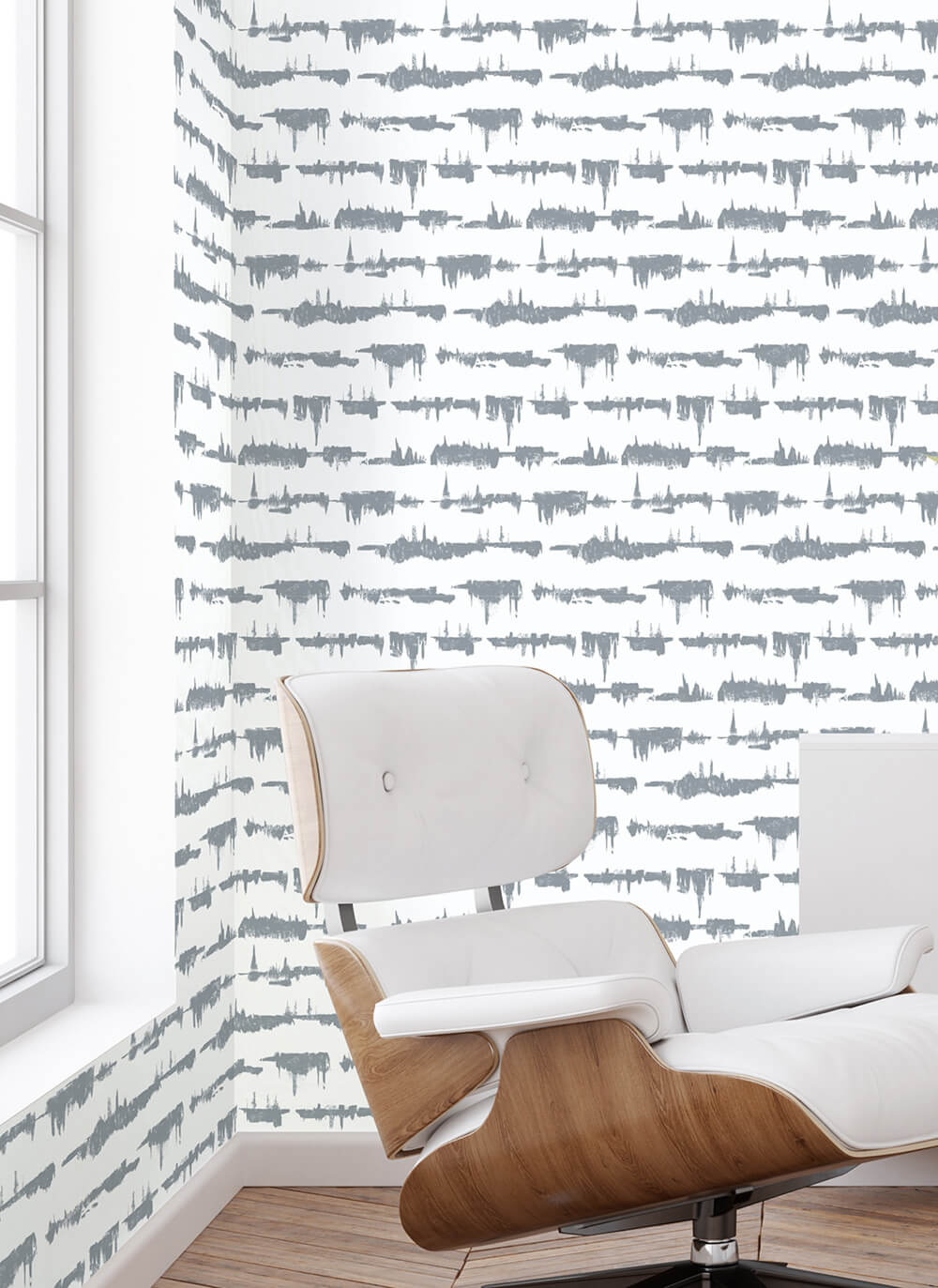 Shop Lifeline Peel-and-Stick Wallpaper in Cove Grey | Burke Decor