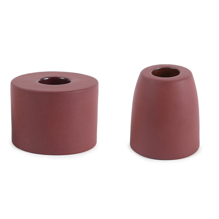 Petite Ceramic Taper Holder, Sand