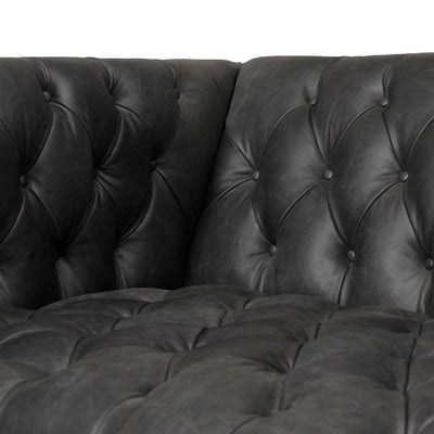 product image for Williams Leather Sofa in Natural Washed Ebony - Open Box 4 19