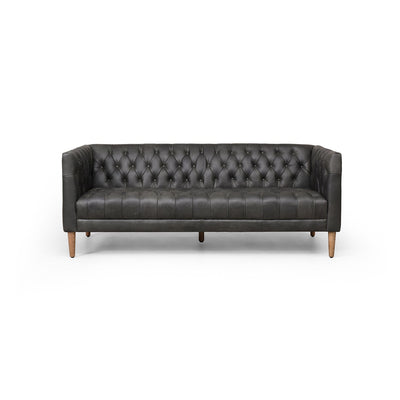 product image of Williams Leather Sofa in Natural Washed Ebony - Open Box 1 526