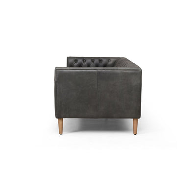 product image for Williams Leather Sofa in Natural Washed Ebony - Open Box 2 75
