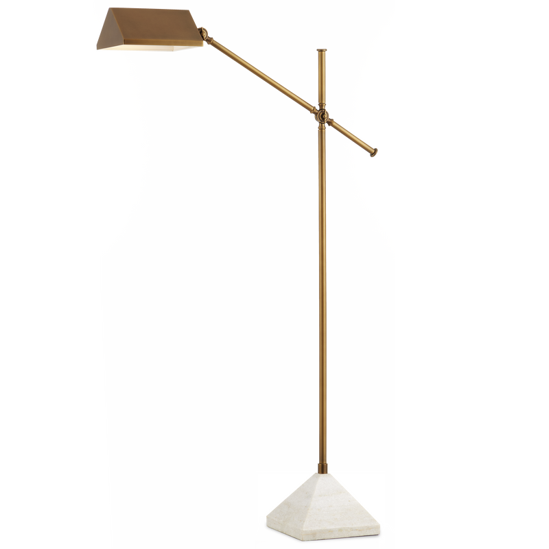 media image for Repertoire Brass Floor Lamp By Currey Company Cc 8000 0134 1 291