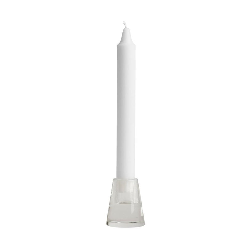 media image for Nordic Glass Candleholder - Cone - Clear 292