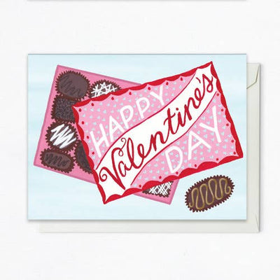 product image of Valentine's Truffle Box Single card with greeting Happy Valentines Day 517