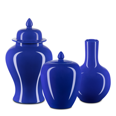 product image for Ocean Blue Long Neck Vase By Currey Company Cc 1200 0704 3 19