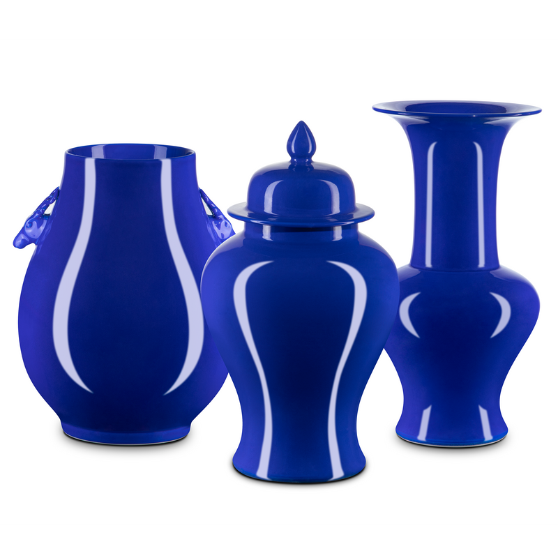 media image for Ocean Blue Deer Ears Vase By Currey Company Cc 1200 0701 5 29