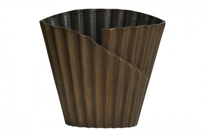 product image of nevis pleated metal vase by ladron dk 1 586