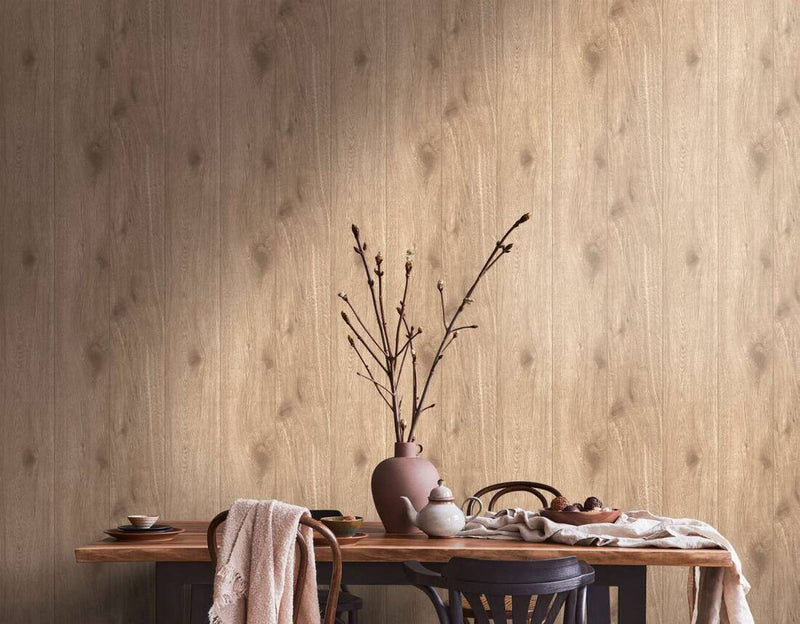 media image for Wood Deco Wallpaper in Beige 225