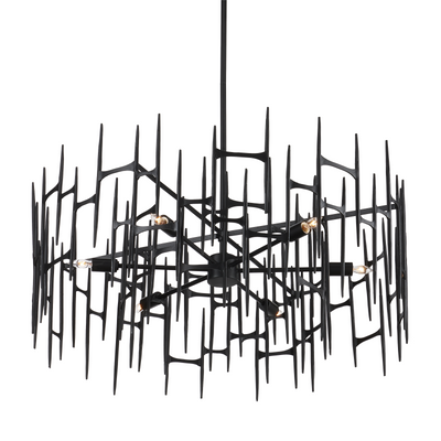 product image for Attingham Black Chandelier By Currey Company Cc 9000 1091 3 36