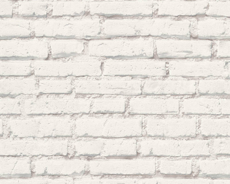 media image for Brick Stone Wallpaper in Grey/White 260