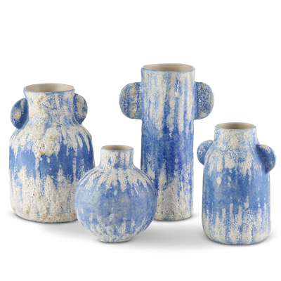 product image for Paros Blue Vase Set Of 4 By Currey Company Cc 1200 0738 1 97