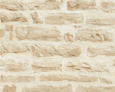 product image of Brick Stone Wallpaper in Beige/Cream 517