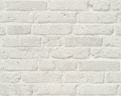 product image for Brick Stone Wallpaper in Soft Grey 57