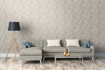 product image for Wood Modern Geo Wallpaper in Grey/Copper 98