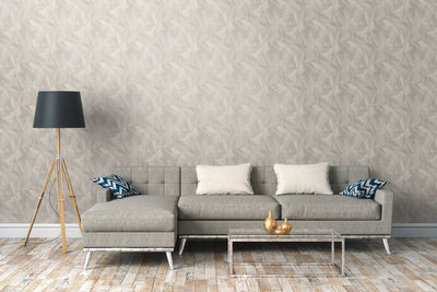 product image for Wood Modern Geo Wallpaper in Grey/Copper 72