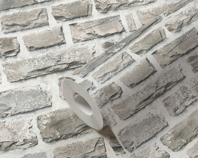 product image for Brick Cottage Deco Wallpaper in Grey/Neutral 29