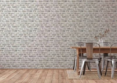 product image for Brick Cottage Deco Wallpaper in Grey/Neutral 9