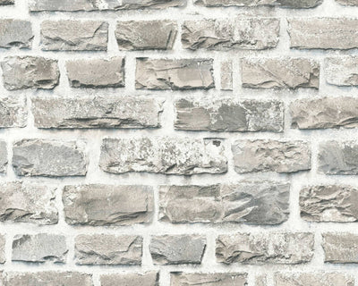 product image of Brick Cottage Deco Wallpaper in Grey/Neutral 524