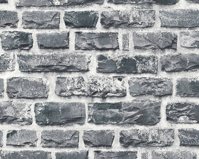 product image of Brick Cottage Deco Wallpaper in Dark Grey 574