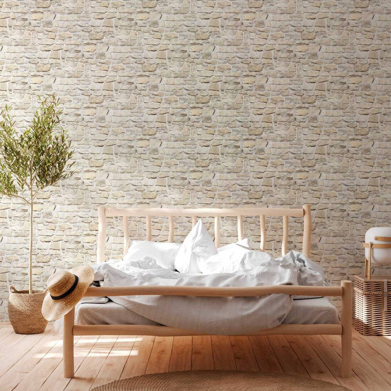 media image for Stone Deco Wallpaper in Beige/Yellow 269