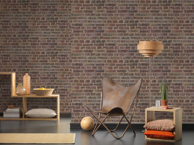 product image for Brick Cottage Wallpaper in Brown/Red 49