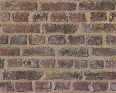 product image for Brick Cottage Wallpaper in Brown/Red 70