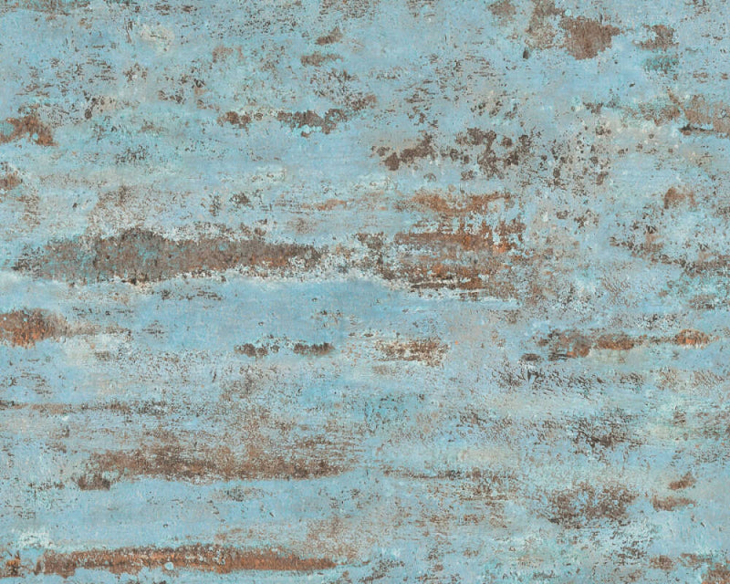 media image for Distressed Stone Wallpaper in Blue/Brown 23