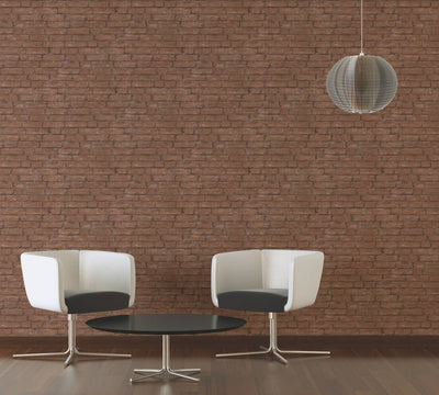 product image for Brick Structures Wallpaper in Brown/Orange 19