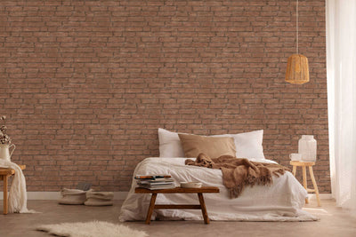 product image for Brick Structures Wallpaper in Brown/Orange 46