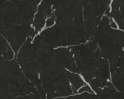 product image for Marble Structures Wallpaper in Black/Grey/Metallic 67