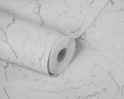 product image for Marble Structures Wallpaper in Grey/Metallic 2