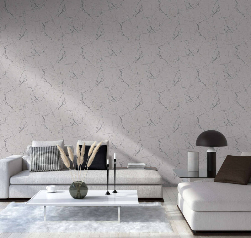 media image for Marble Structures Wallpaper in Grey/Metallic 277
