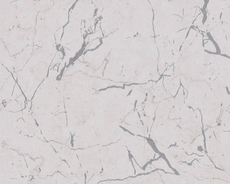 media image for Marble Structures Wallpaper in Grey/Metallic 220