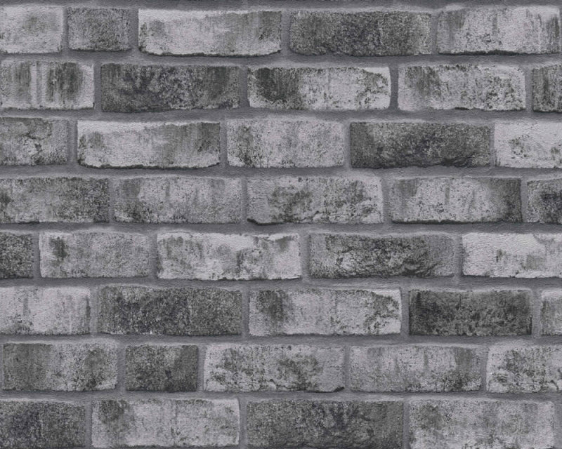 media image for Sample Brick Wallpaper in Grey 22