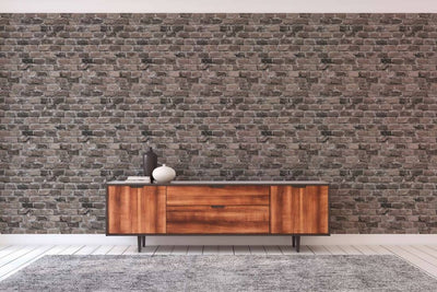 product image for Brick Deco Wallpaper in Grey/Brown 13