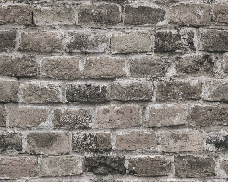 media image for Brick Deco Wallpaper in Grey/Brown 251