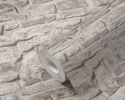 product image for Stone Brick Deco Wallpaper in Beige 22