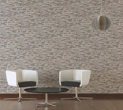 product image for Flat Stone Wallpaper in Beige/Cream 56