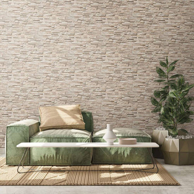 product image for Flat Stone Wallpaper in Beige/Cream 18