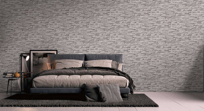 product image for Flat Stone Wallpaper in Grey/Cream 77