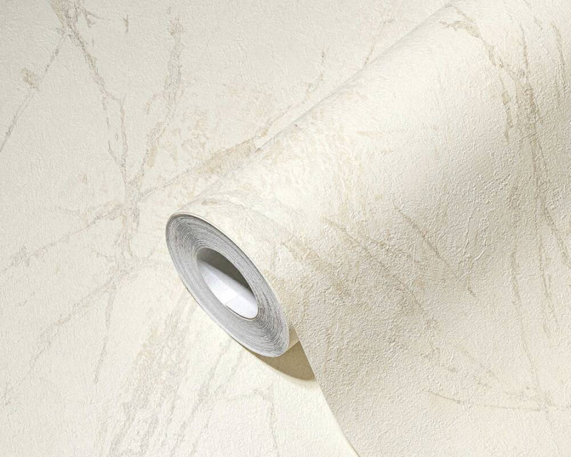 media image for Deco Stone Wallpaper in Ivory/Metallic 213