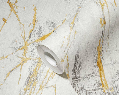 product image for Deco Stone Wallpaper in Gold/Grey 77
