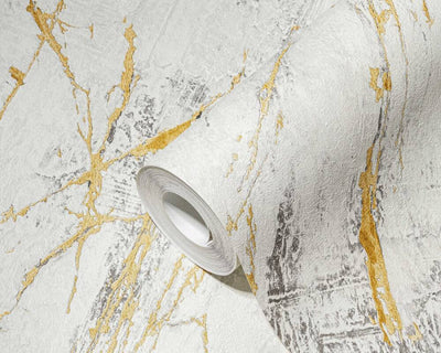 product image for Deco Stone Wallpaper in Gold/Grey 61