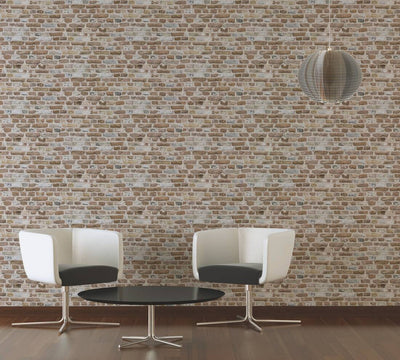 product image for Brick Structures Wallpaper in Beige/Brown 73