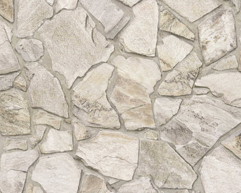 media image for Stone Deco Abstract Wallpaper in Neutral/Cream 299