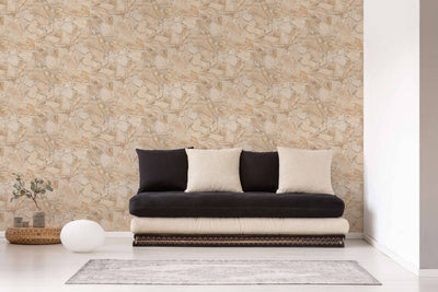 product image for Stone Deco Abstract Wallpaper in Beige/Cream 20