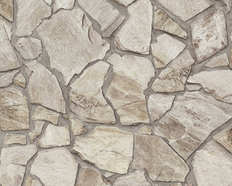 media image for Stone Deco Abstract Wallpaper in Taupe 229