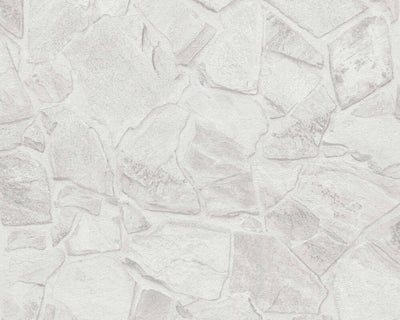 product image for Stone Deco Abstract Wallpaper in Grey/White 16