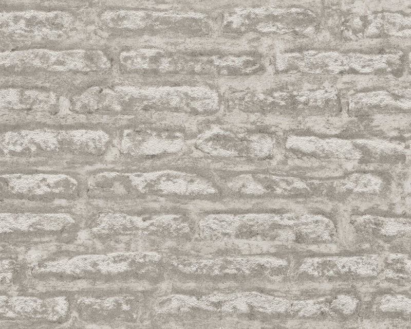 media image for Light Brick Wallpaper in Taupe/Brown 23