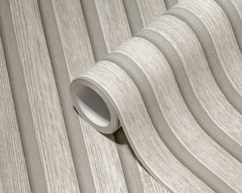 media image for Wood Stripes Wallpaper in Grey 273